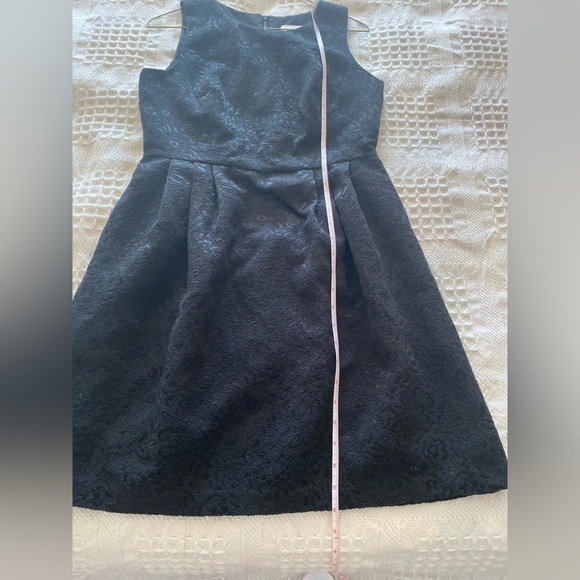 Loft Women’s Mini Sleeveless Dress Colour Black w/Back Zipper Pleated Skirt Sz 4 - Picture 8 of 10